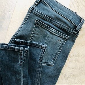 Rag & bone denim cropped high waist jeans